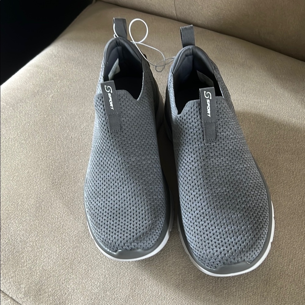 Skechers Gray Slip-On Sneakers NWT